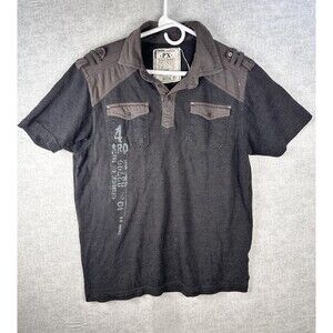 Premium Expression PX Shirt Men's Medium Short Sleeve Polo Military Style Pocket